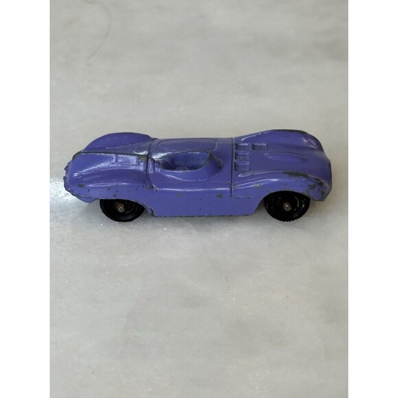 Vintage Tootsie Toy Jaguar Race Car Purple Diecast Made in USA - Picture 1 of 12